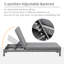 Chaise longue double inclinable avec coussins 47,25 po-1299513741-1299513738