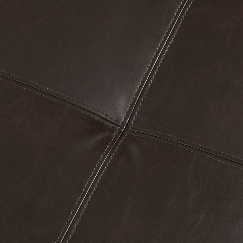 Contemporary Faux Leather And Wood For Practical Storage Objectives Versatile Various Functions, Solid