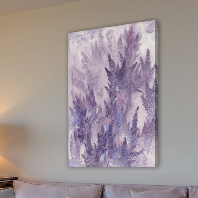 « recréant luxuriant », impression sur toile, H 45 po x l 30 po x P 1,5 po, Toile tendue, Pas de tapis