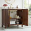 Meuble-lavabo simple 36 po avec plateau en pierre reconstituée Keiera-303930889