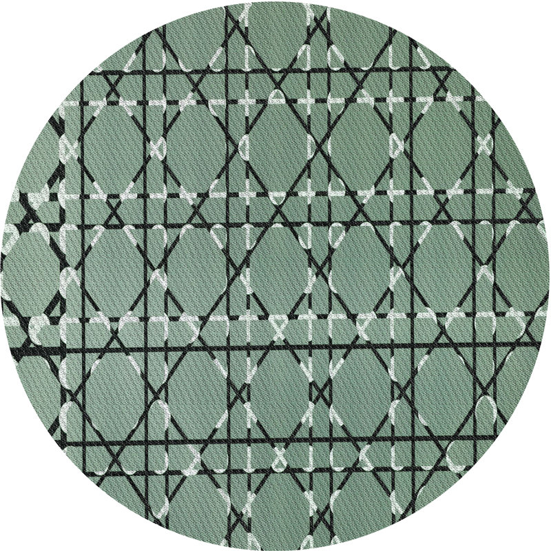 Tapis vert Power Loom, Rond 5 pi