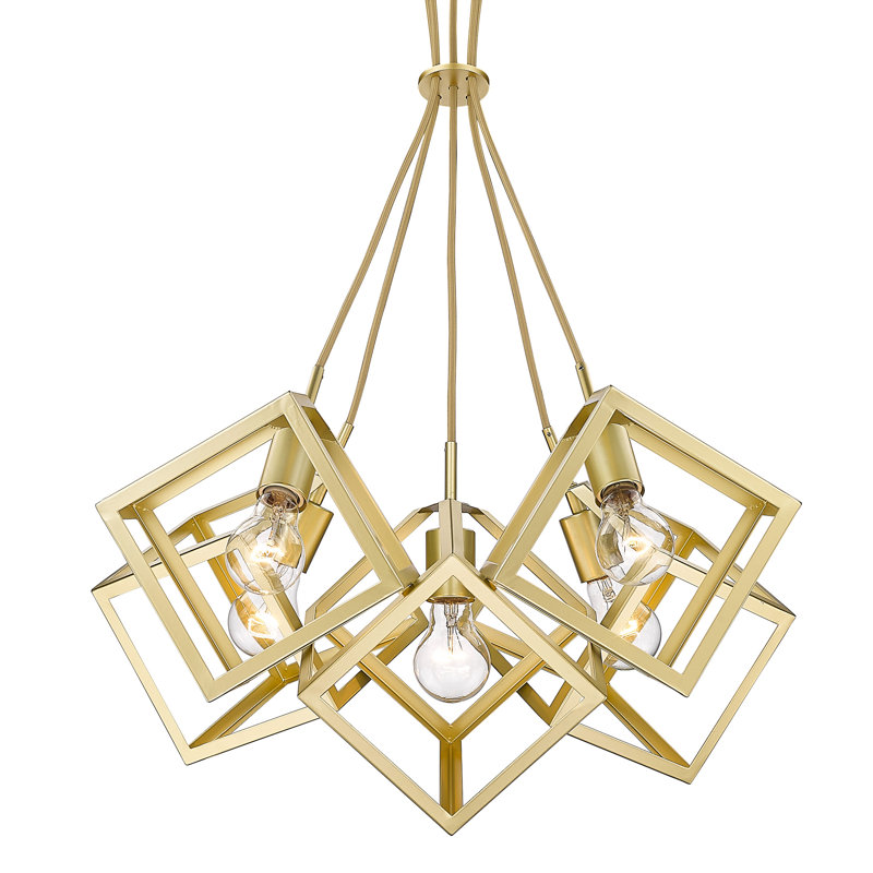 Norton 5 - Light Cluster Pendant, Olympic Gold