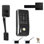 Keyless Entry Door Lock with Handle Set, Touchpad Electronic Deadbolt with IC Card, Customizable User Codes, Keyed Entry, Auto Lock, Anti-Peeking Password, Backlit, Matte Black, Designed for Home