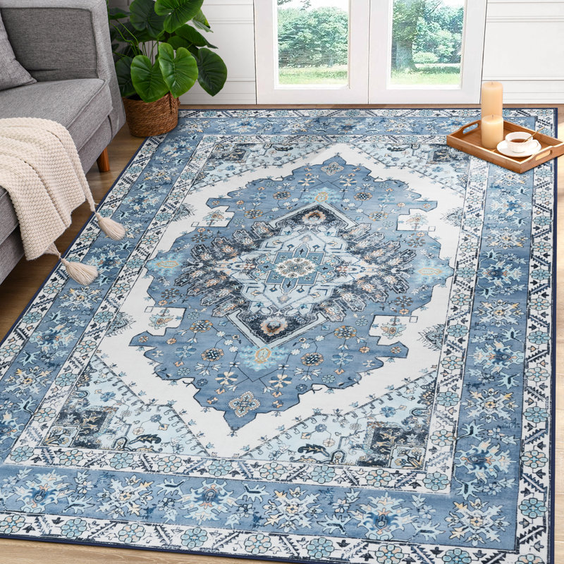 Vintage Look Shag Area Rug, Rectangle 153 x 244 cm