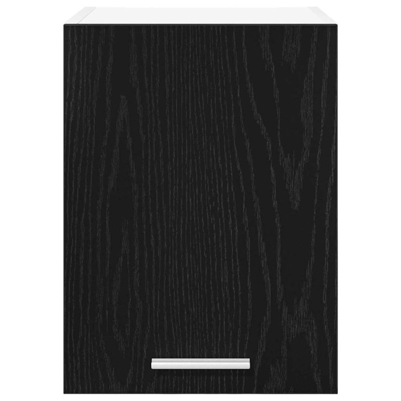 Vidaxl Hanging Cabinet Riga Black Oak And White 40 X 31 X 40 Cm, 40cm H x 30cm W x 31cm D, Black/White
