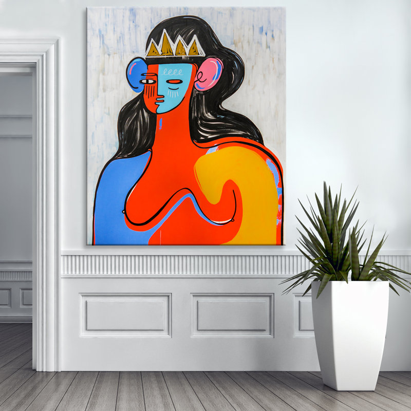 "One of a Kind", peinture d'art "King" par toile tendue