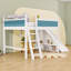 Lit mezzanine avec tablettes de rangement et armoire-831828588-831828591