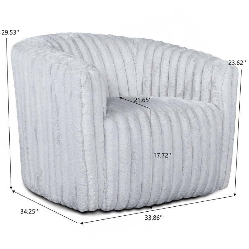 Fauteuil pivotant en velours gris clair Mira, Tissu gris pâle