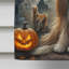 Drapeau de maison afghane lévrier d'Halloween effrayant