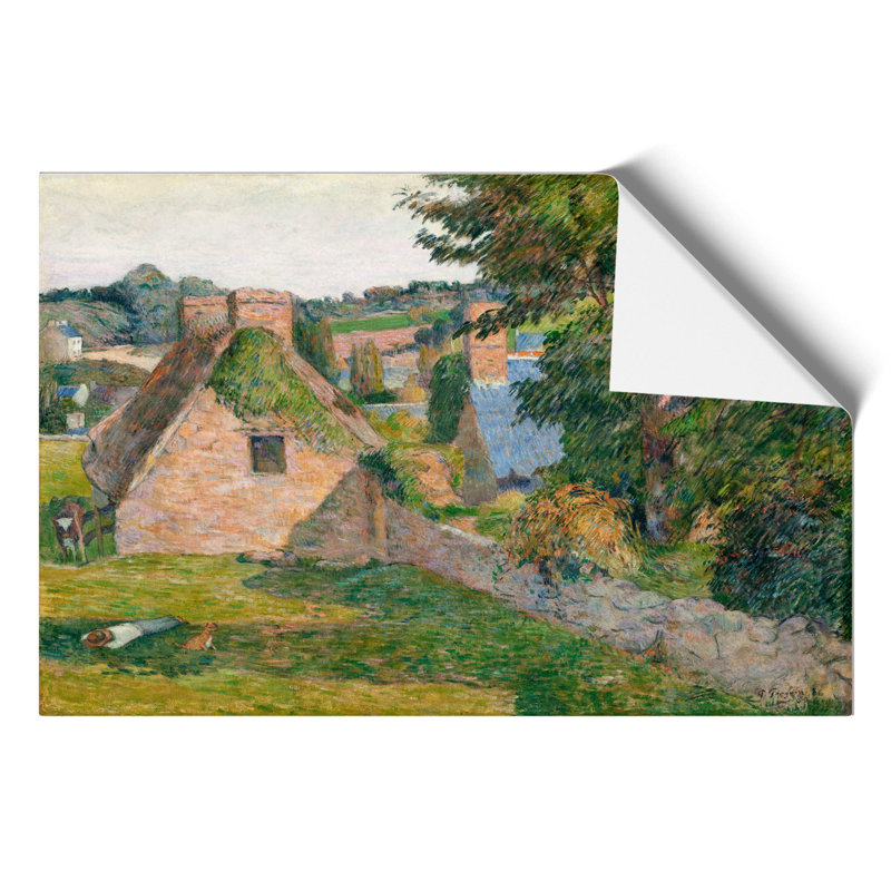 The Field of Derout Lollichon by Paul Gauguin - Frameless Print, 42cm H x 59cm W x 0.1cm D
