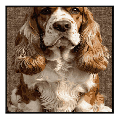 Washable Cocker Spaniel Dogs Area Rug