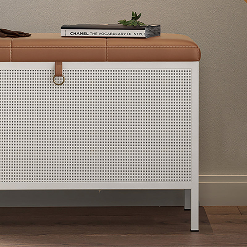 Rangement pour chaussures 26 po, Brun / Blanc