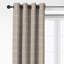 Shay Window Pane Natural Cotton Grommet Top Drapery Panel Set of 2-646300416