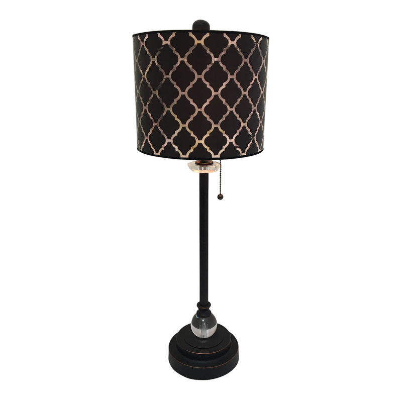 Meyerson Table Lamp, Antique Brass/Oil Rub Bronze/Black, Black