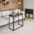 31.5” Wide Folding Desk For Small Spaces, No Assembly Required, Black