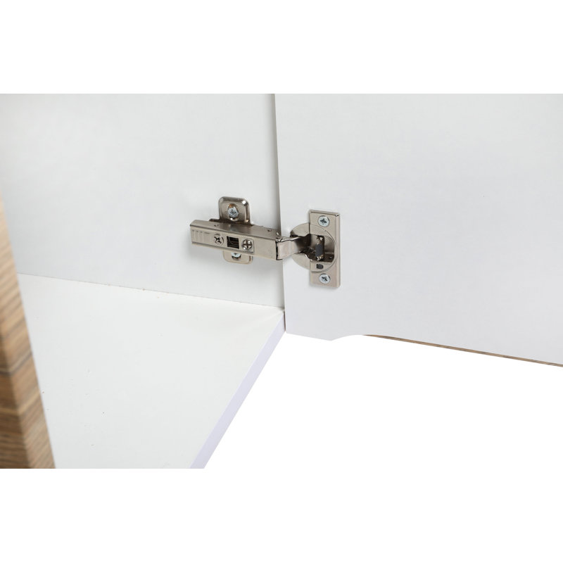 Meuble-lavabo simple avec plateau 14,56 po Heerke, Teck naturel