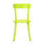 Bistro d'extérieur en fer thermolaqué, couleur lime mat, pour rassemblements, 2 chaises et 1 table