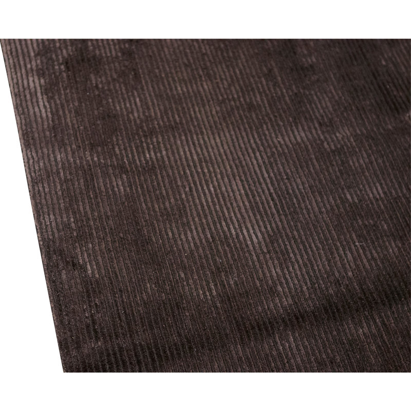Hand Knotted Area Rug in Dark Brown