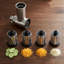 Ensemble de hachoirs à viande 2 en 1 compatible avec les batteurs sur socle KitchenAid, 4 plaques à hacher et 3 tubes à saucisse