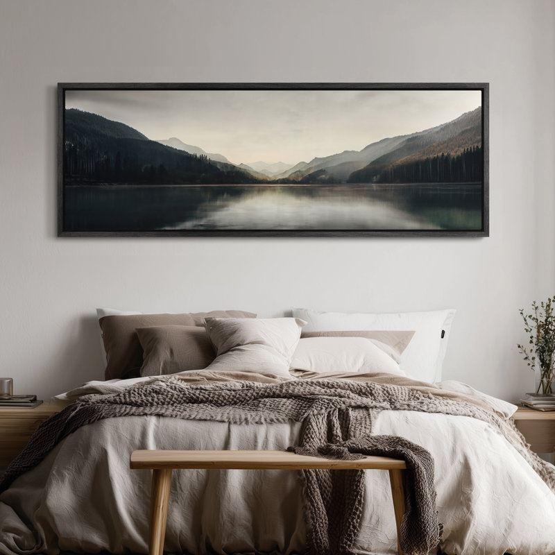 Impression sur toile, art extra large, H 20 po x l 60 po, Noir