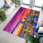 Chic Bohemian Style Soft Pile Printed Rug with Intricate Red and Blue Geometric Pattern Suitable for Enhancing the Aesthetics of Your Living Room or Office Space-1865110806