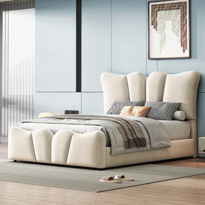 Upholstered Platform Bed Velvet Upholstered Bed