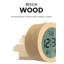 Digital Wood Electric Alarm Tabletop Clock Natural Wood