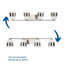 Éclairage pour meuble-lavabo à 4 lumières à intensité variable Markail-485708886-485708887