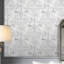 Laura Ashley Tregaron Silver Removable Wallpaper