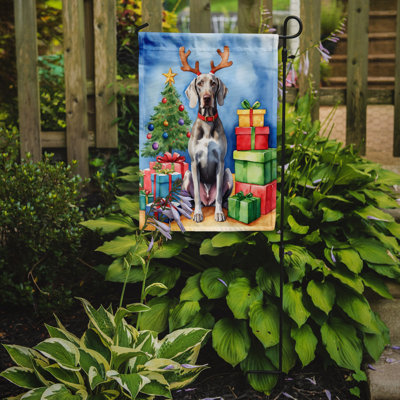 Drapeau de Noël renne de jardin