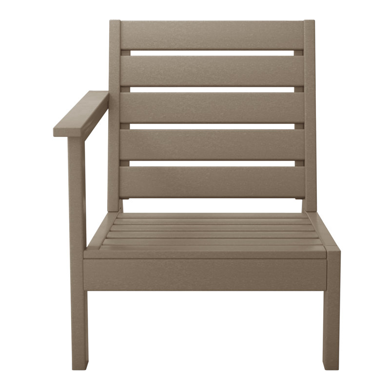 Deep Seating Right Arm Chair, Light Brown