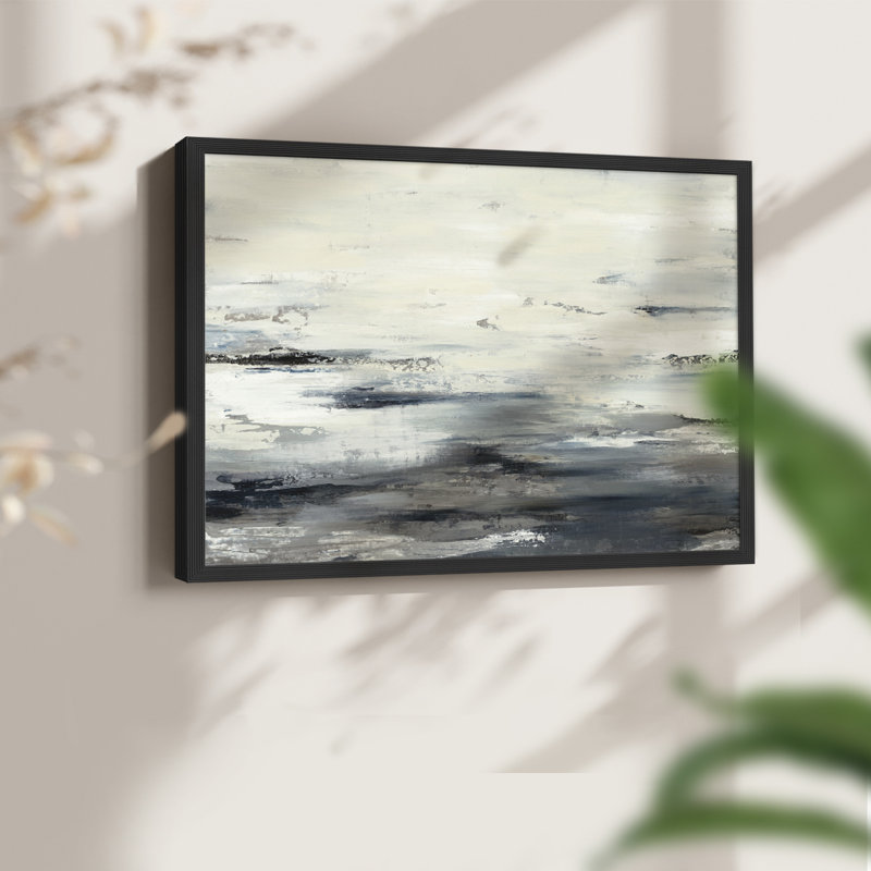 On the Stormy Seas - Imprimé encadré - Restickable, H 16 po x l 20 po, Noir, noir, noir, noir