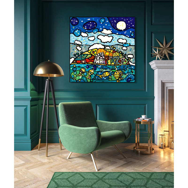 Island Of Dreams by Wallas - Wrapped Canvas Print, 70cm H x 70cm W