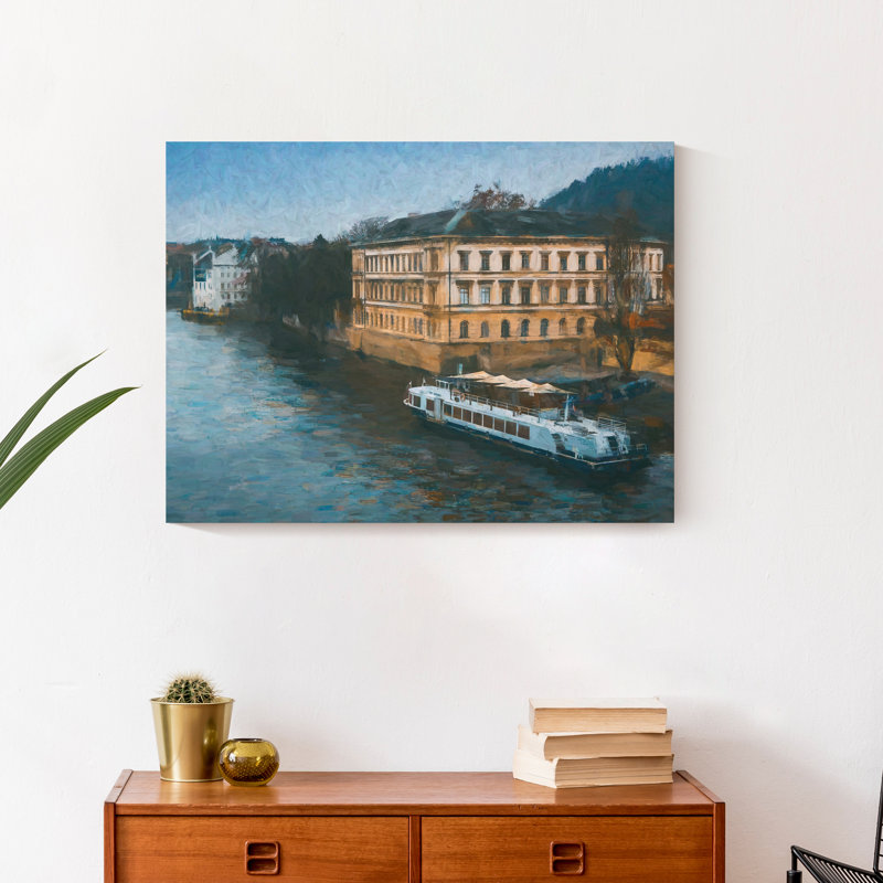 River boat, reproduction d’art sur toile non encadrée