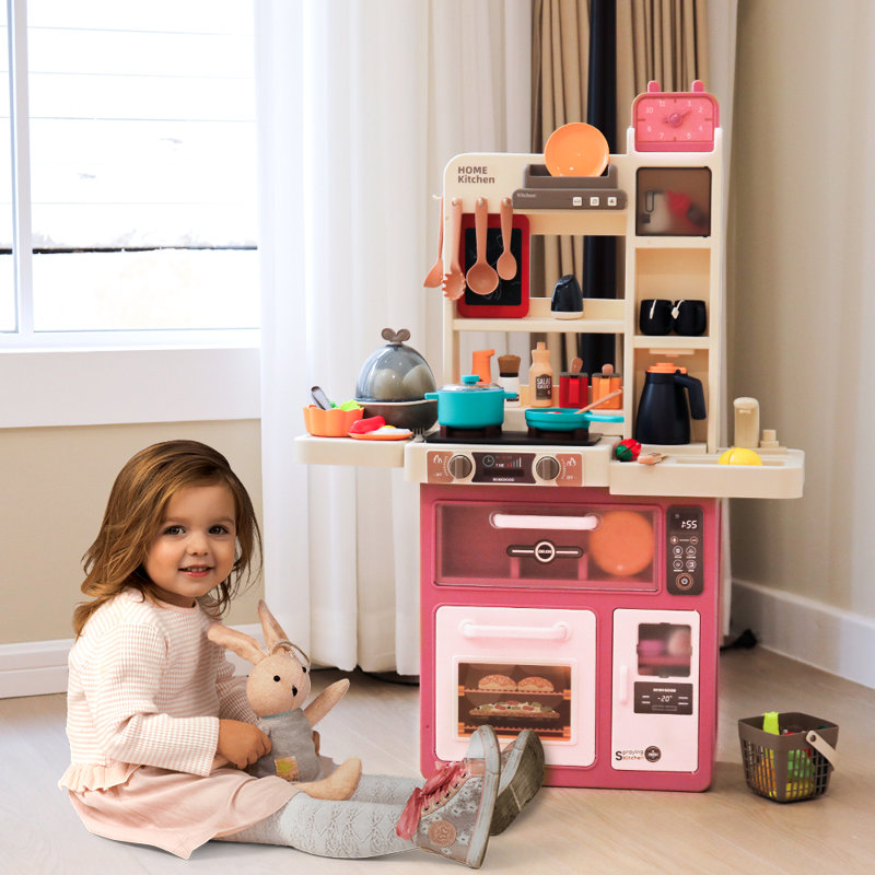 Kidkid Play Kitchen Set, Red