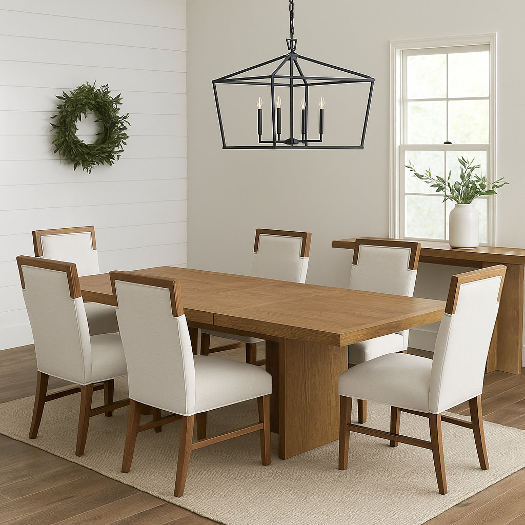 Crosby 78" Extendable Dining Table, Oak