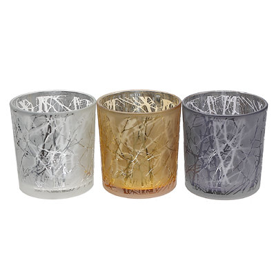 3.15'' H Glass Tabletop Tealight Holder