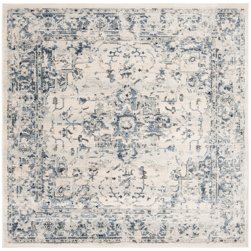 Jase Performance Oriental Rug, Square 6'7"