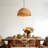 15.7'' Hand Woven Rattan Pendant Light with Scalloped Edge-168141317
