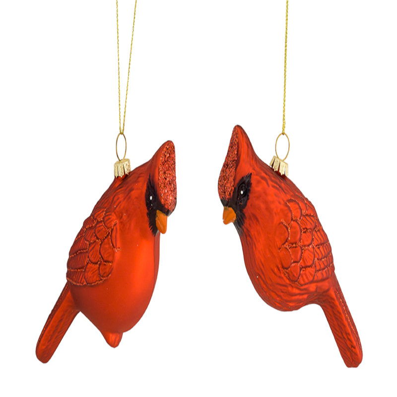 Ensemble d’ornement figurine suspendu en verre cardinal 12 pièces, Agnostique