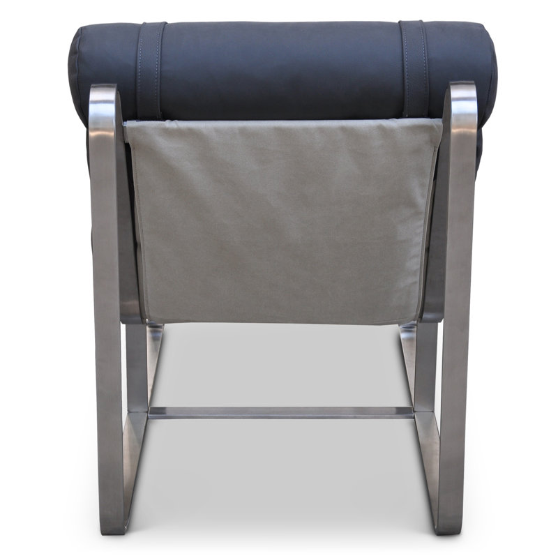 Lounge Chair, Carbon Genuine Leather