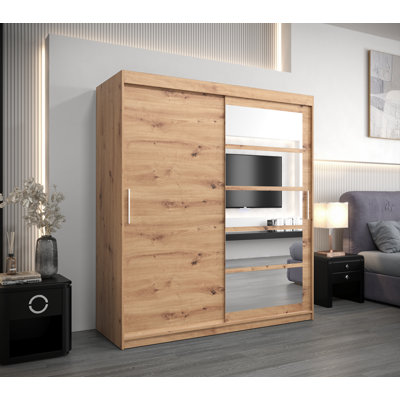 Artorius 2 Door Manufactured Wood Wardrobe