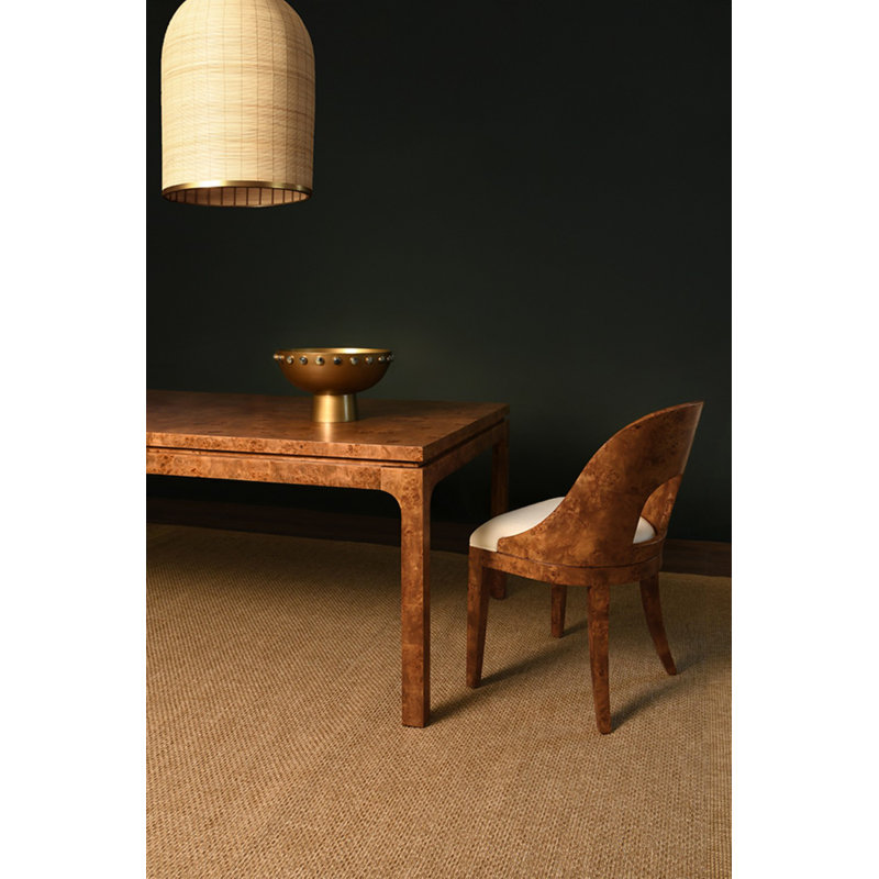 Rafferty Upholstered Dining Chair, Dark Brown