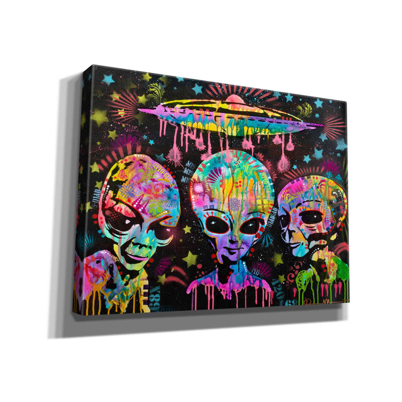 «Aliens» par Dean Russo - impression sur toile tendue, H 12 po x l 16 po x P 0,75 po