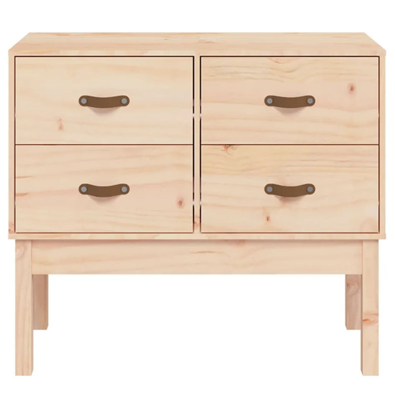 Kahea 90cm Solid Wood Sideboard, Brown