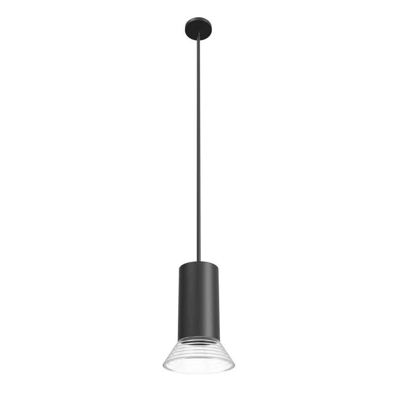 Luminaire suspendu 1 lumière Newport Collection, Noir mat