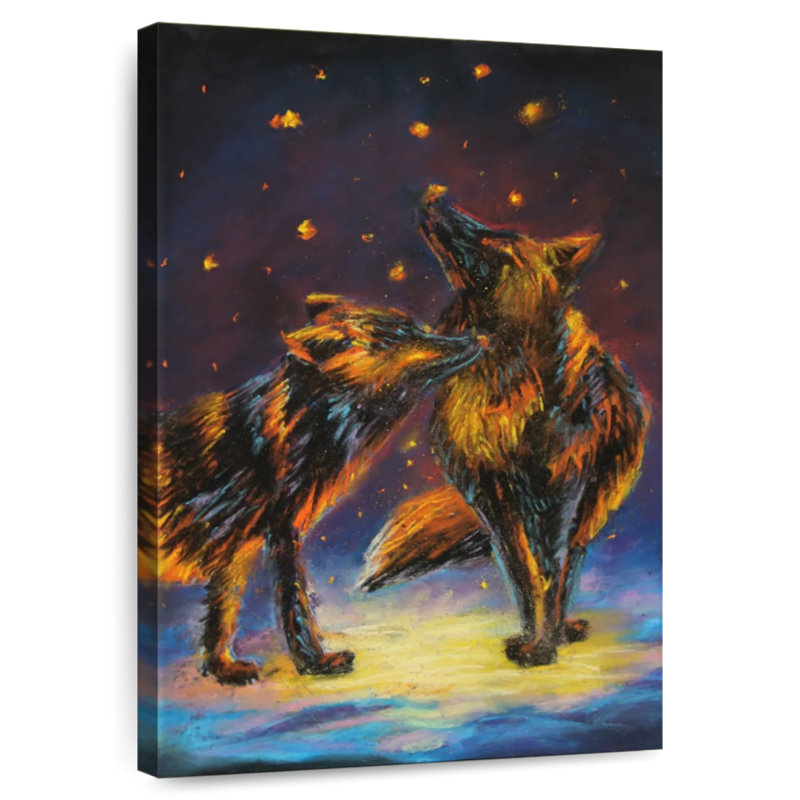 Brampt Flickers And Foxes, 51" H x 34" W