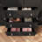 6-Door Armoire With Mirror, Wardrobe Closet With 3 Drawers-1065916034