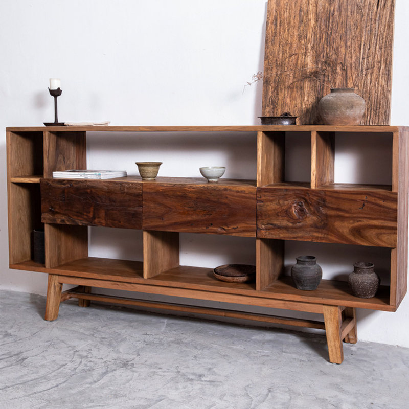 Table d'appoint murale de style Wabi-sabi