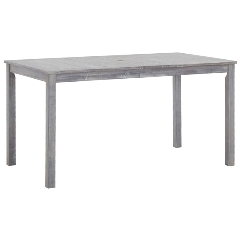 Alonza Rectangular Dining Set, Gray, 55.1" L x 31.5" W x 29.1" H, 4